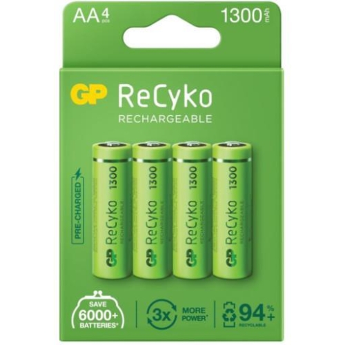 Akumulatorki AA / R6 GP ReCyko 1300mAh 4szt