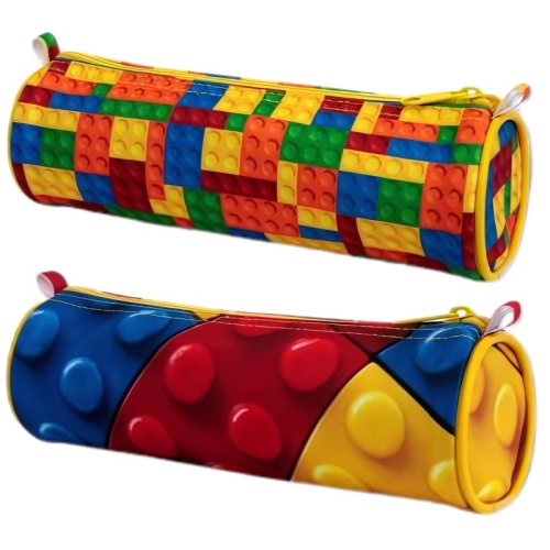 Piórnik tuba okrągła Warta Klocki Lego 2 wzory