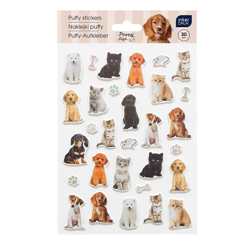 Naklejki Interdruk puffy Puppy Sign