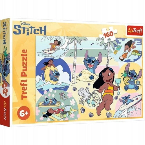Puzzle TREFL 160 Lilo i Stitch na plaży