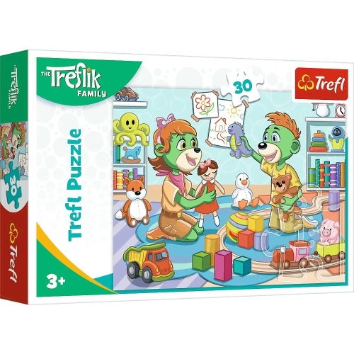 Puzzle TREFL 30 Radosna Rodzina Treflików