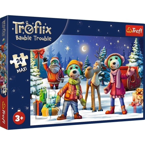 Puzzle TREFL 24 MAXI Trefliki lepią bałwana