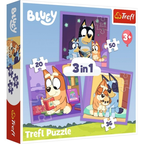 Puzzle TREFL 3w1 Bluey i Bingo