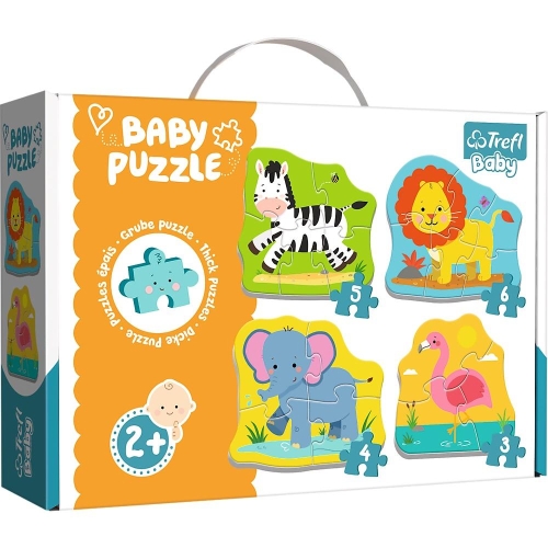 Moje pierwsze puzzle TREFL Baby Classic na safari