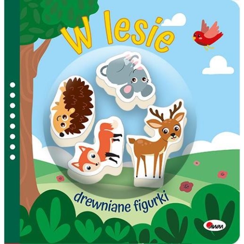 Książeczka z drewnianymi figurkami W lesie