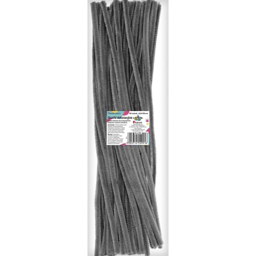 Druciki kreatywne 30cm 50szt Szary