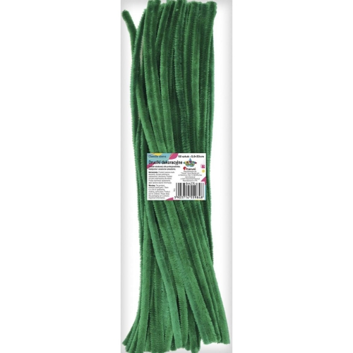 Druciki kreatywne 30cm 50szt Zielony butelkowy