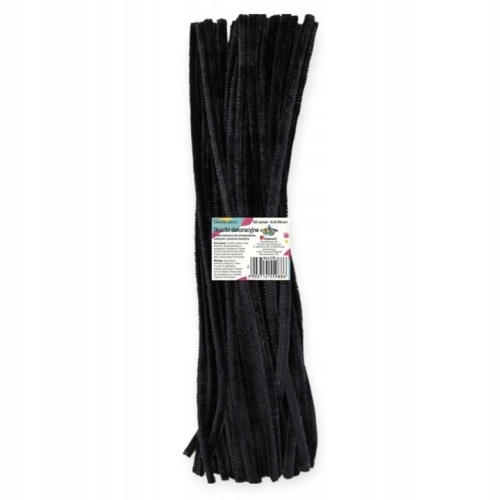 Druciki kreatywne 30cm 50szt Czarny