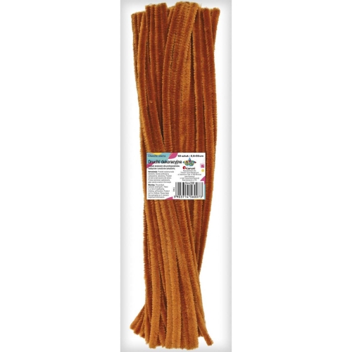 Druciki kreatywne 30cm 50szt Brąz