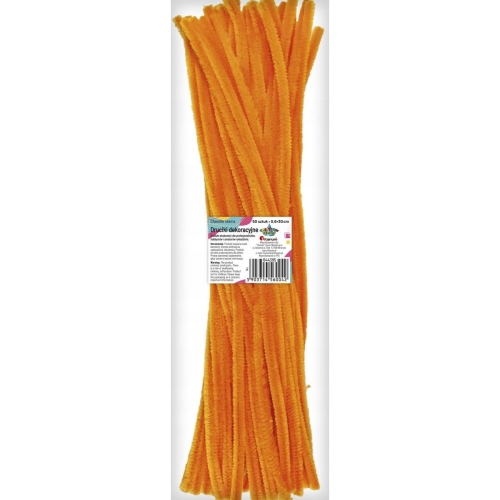 Druciki kreatywne 30cm 50szt Pomarańczowy