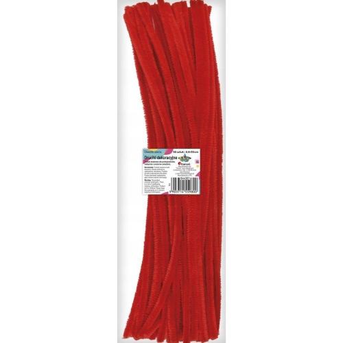 Druciki kreatywne 30cm 50szt Czerwony