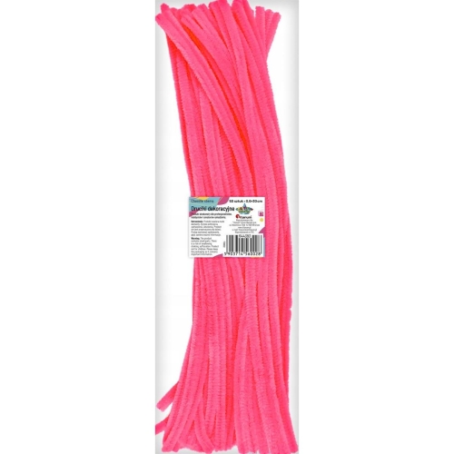 Druciki kreatywne 30cm 50szt Różowy neonowy