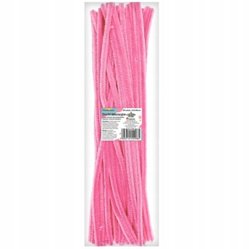 Druciki kreatywne 30cm 50szt Różowy