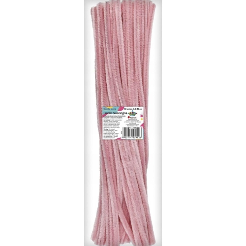 Druciki kreatywne 30cm 50szt Różowy pudrowy