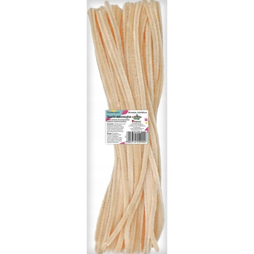 Druciki kreatywne 30cm 50szt Cielisty jasny