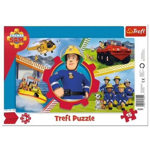 Puzzle TREFL 15 Ramkowe Dzień Strażaka Sama