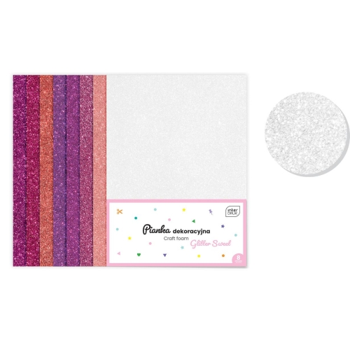 Pianka brokatowa dekoracyjna Glitter Sweet 8ark