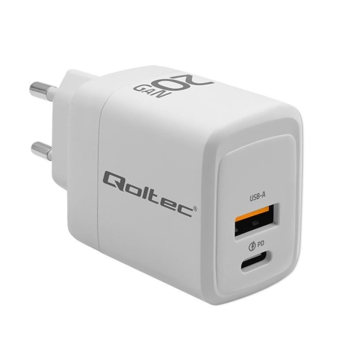 Ładowarka sieciowa Qoltec 20W USB-C USB 3.0