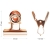 Klipy biurowe buldog MESHU 25mm Rose Gold 6 szt. -39566