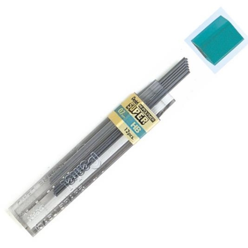 Grafit do ołówków Pentel HB 0,7 12szt rysiki