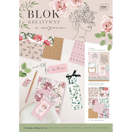 Blok kreatywny Interdruk A4 Garden