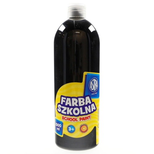 Farba plakatowa szkolna 1000ml Czarna 370887