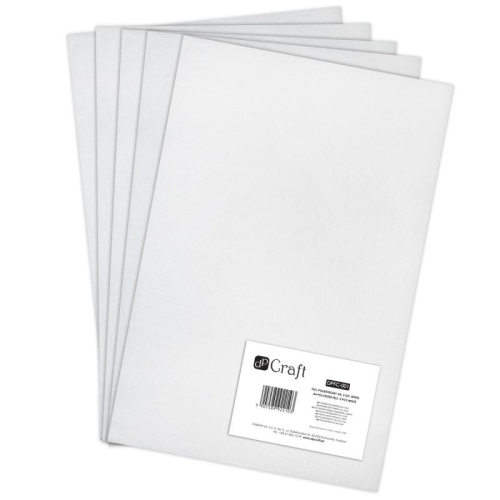 Filc poliestrowy A4 Dp-Craft 5szt 001 Biały