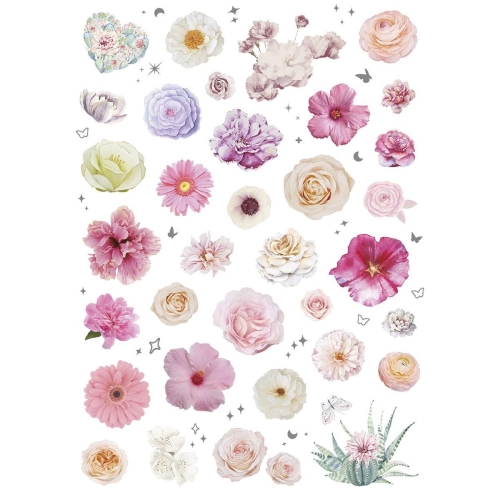 Naklejki foliowe Titanum mix kolor motyle, kwiaty -39784