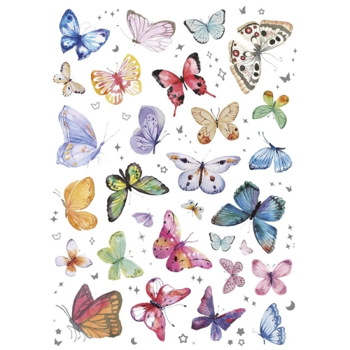 Naklejki foliowe Titanum mix kolor motyle, kwiaty -39785