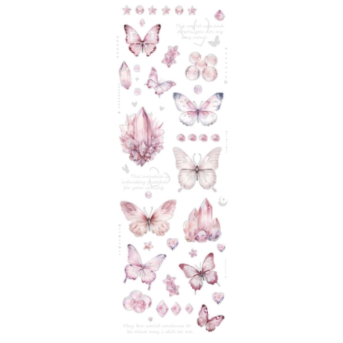 Naklejki foliowe Titanum 6 plansz Motyle różowe-39811