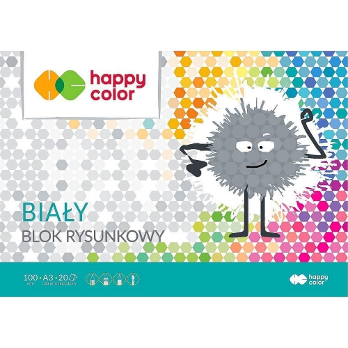 Blok rysunkowy Happy Color A3 100g 20k Biały
