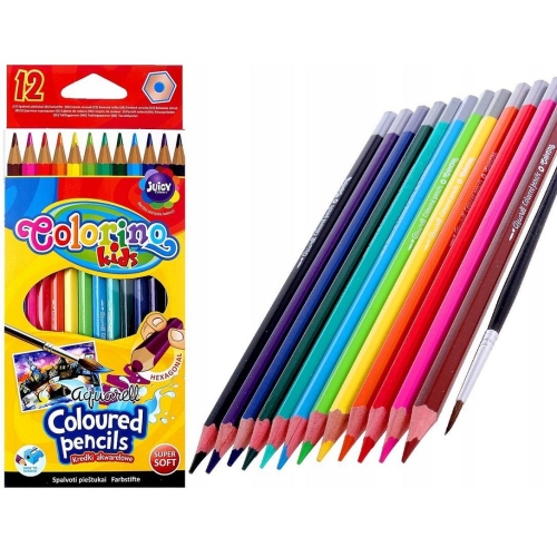 Kredki akwarelowe Colorino 12 kolorów