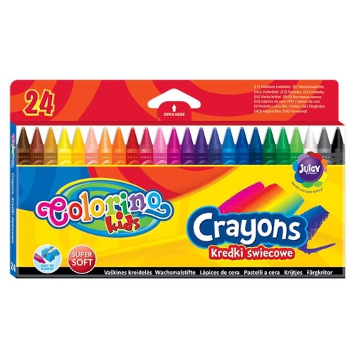 Kredki świecowe Colorino 24 kolory