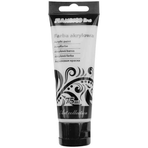 Farba akrylowa Flamingo 75ml 111 Srebrny