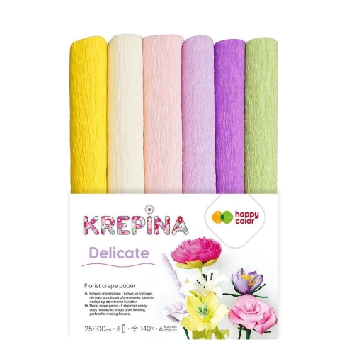 Krepina Happy Color 25x200cm Zestaw delicate