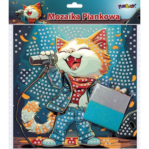 Mozaika piankowa Śpiewający kot