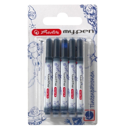 Naboje do pióra Herlitz My Pen Niebieskie 5szt
