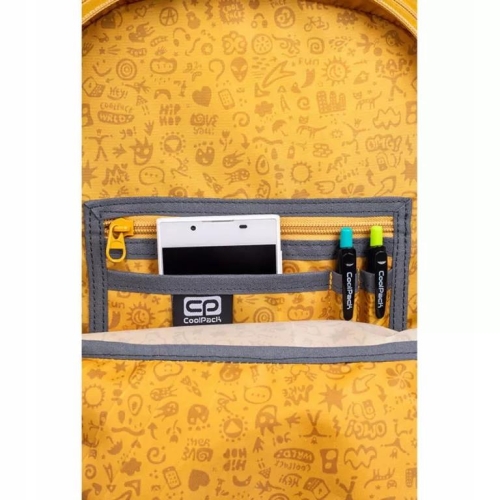 Plecak szkolny Coolpack Rider Mustard-40073