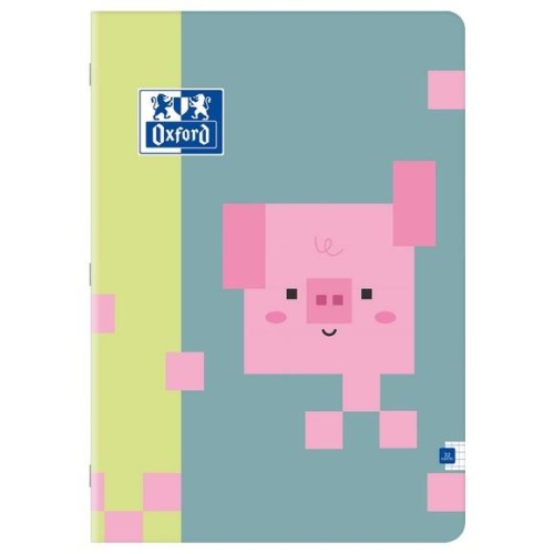 Zeszyt Oxford A4/32 Zoo Blocks Kratka bez margines