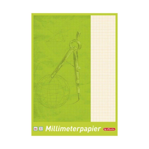 Blok milimetrowy Herlitz A4 25kartek 80g
