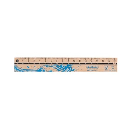 Linijka drewniana Herlitz Greenline 17cm