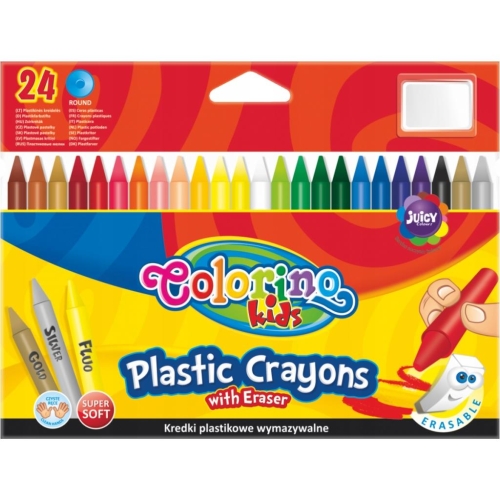 Kredki świecowe Colorino plastikowe 24 kolory