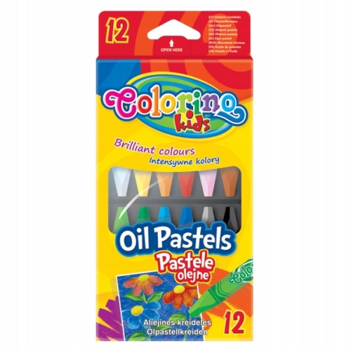 Pastele olejne sześciokątne Colorino 12 kolorów