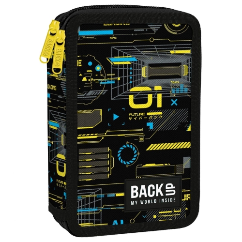 Piórnik podwójny BackUp z wyposażeniem Cyber