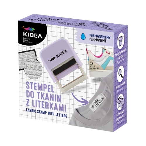 Stempel do tkanin Literki do podpisywania Kidea