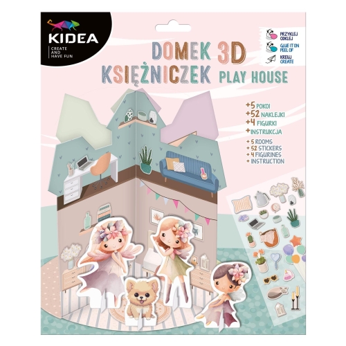 Kreatywny domek 3D Kidea dla księżniczek