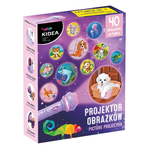 Projektor obrazków Kidea 40 obrazków dla dziewczyn
