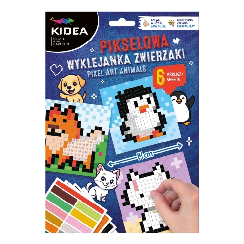 Wyklejanka pikselowa Kidea Zwierzaki