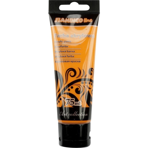 Farba akrylowa Flamingo 75ml 010 Pomarańczowy