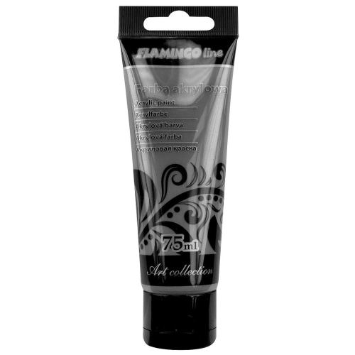 Farba akrylowa Flamingo 75ml 120 Grafit metaliczny
